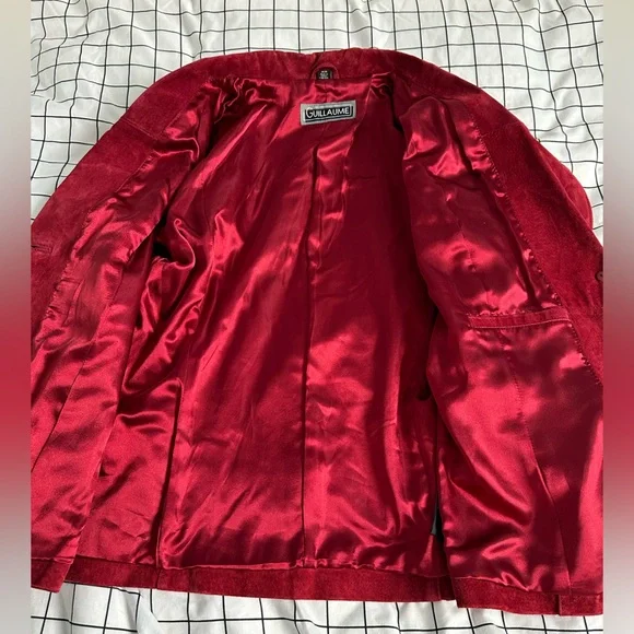 Guillaume burgundy suede jacket, medium - Picture 4 of 14